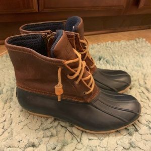 Sperry Saltwater Duck Boot - Navy - 8